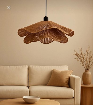 AFRALYAHOME TEKLİ SARKIT İSKANDİNAV STYLE BOHEM AVİZE (KAHVE)