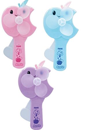 Vantilatör El Fanı Apple Manuel Basmalı Taşınabilir Mini Fan Soğutucu Elma