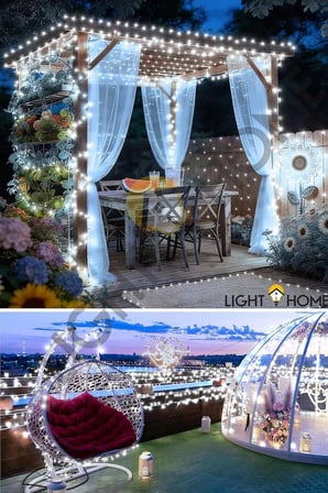 80 LED 10 Metre Pilli Beyaz Işık Zinciri Bahçe Balkon Teras Süs Aydınlatma, Dekoratif Peri Led, Parti Düğün Noel Oda Dekoru, Enerji Tasarruflu