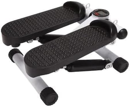 İpli Fitness Stepper Egzersiz Aleti Total Body Twister Crosstep Step Siyah