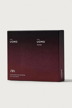 ZARA MAN UOMO EDT + MAN UOMO WINTER EDP 2X100 ML PARFUM