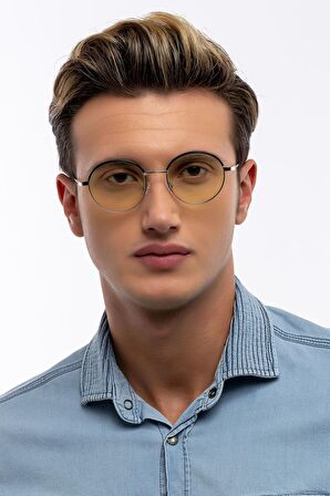 Brody  Erkek Gümüş Çerçeveli Mavi Işık Korumalı Ekran Koruyucu Gözlük