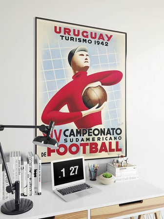 Pegziz pgzzNM1061 Uruguay Dünya Kupası Sanatsal Reklam Afişi Poster 50x70cm.