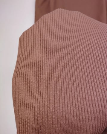 Vizon Kahve Kaşkorse Ribana Kumaş Esnek Yumuşak Bodylik & Bluzluk 120x180cm