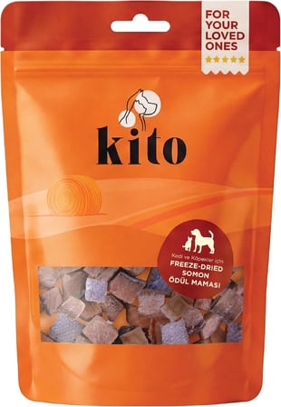 Freeze Dried Somon Köpek Ödül Maması%100 Doğal, Glutensiz 30 gr(Dog Treat)