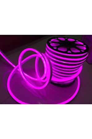 220V 2835 120  ledli 1 metre neon led pembe ve 220v neon için güç kablosu