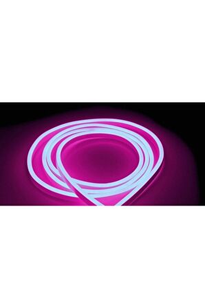 220V 2835 120  ledli 1 metre neon led pembe ve 220v neon için güç kablosu