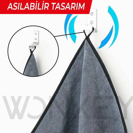 Sporcu Fitness Antreman Havlusu 30x100 cm, Ultra Hafif ve Hızlı Kuruyan Mikrofiber Spor Havlu, Gym Boks Pilates Tenis Havlusu (2 Adet 30x100, Gri)