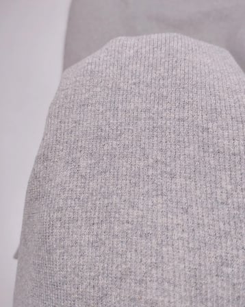 Kırçıllı Gri Kaşkorse Ribana Kumaş Esnek Yumuşak Bodylik & Bluzluk 110x175cm