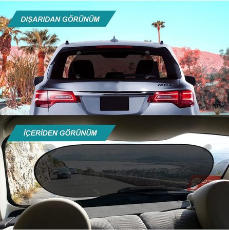 Araç Arka Cam Için Vantuzlu Güneşlik Perde Araba Oto Araç Perdesi