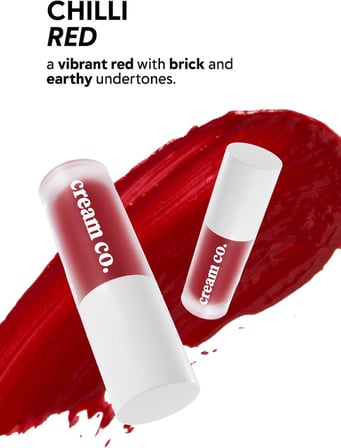 Allık Ruj Göz Farı Glow Tint Chili Red, Nemlendirici Makyaj, 506 Kiremit, Hyaluronik Asit Peptit