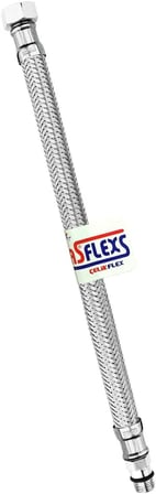 3/8×M10 Paslanmaz Çelik Flex Hortum Batarya Bağlantı Hortumu (BÜTÜN UZUNLUKLAR)… (60 cm)