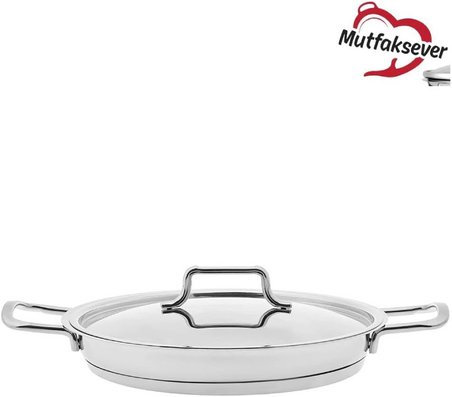 Mutfaksever Çelik Grey Künefe Tavası 22 cm