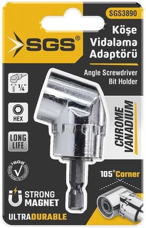 SGS KÖŞE VİDALAMA ADAPTÖRÜ KISA SGS3890