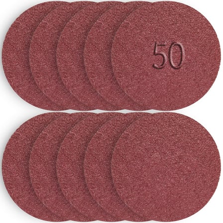 50 Adet Cırt Zımpara Matkap Spiral 115 mm Daire Zımpara Ahşap Metal Zımparası (80 kum)