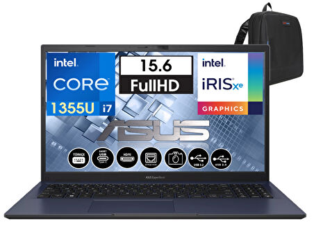 Asus Expertbook B1502CVA-I716512B1DW Intel Core I7-1355U 32GB 1tb SSD 15.6 Fullhd WINDOWS11PRO Taşınabilir Bilgisayar I716512B1DW15+WEBLEGELSINÇANTA