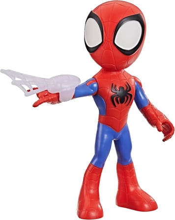Marvel Spidey and His Amazing Friends Büyük Boy Spidey Figürü, 22,5 cm'lik Aksiyon Figürü, Çocuklar için Okul Öncesi Oyuncakları, 3 Yaş ve Üzeri, Süper Kahraman Oyuncakları