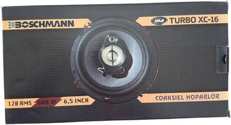 Boshman XC-16 16 cm (6.5") 2 Yollu Koaksiyel Oto Hoparlör Seti - 600W Yüksek Güç, Kristal Netliğinde Ses ve Derin Bas Performansı (2 Adet)