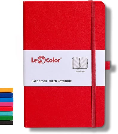 Tarihsiz Klasik Defter Rec Note 13x21 Çizgili Kırmızı