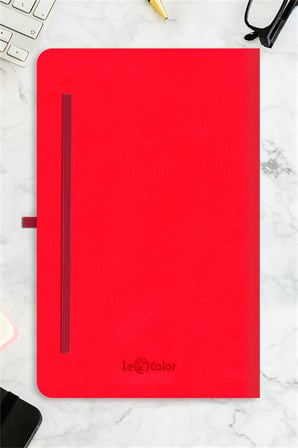 Tarihsiz Klasik Defter Rec Note 13x21 Çizgili Kırmızı