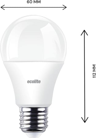 Ecolite 12W LED Ampul 3’lü Paket | 1521 Lümen, 6500K Beyaz Işık, 100W Eşdeğer, E27 Duy, Enerji Tasarruflu, 220V, Dim Edilemez
