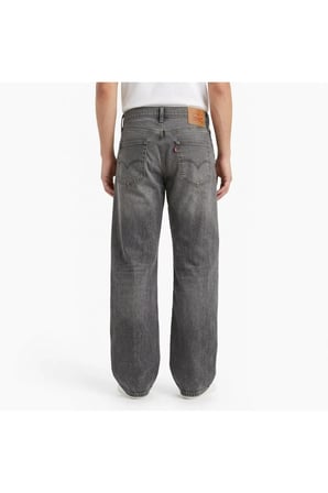 555 Pamuklu Relaxed Straight Fit Orta Bel Düz Paça premium kumaş Jeans Erkek KOT PANTOLON grey Grifüme / 38/32