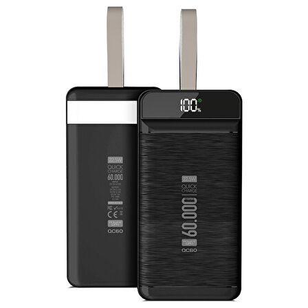 Powerway QC60 60000 mAh Hızlı Şarj Powerbank Beyaz 