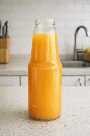 1000 ml Şeffaf Meyve Suyu Şişesi, Meşrubat, Limonata Şişesi Metal Kapaklı 1000 Cc Boş Cam Şişe (6, Siyah Kapak, 1000, Mililitre)
