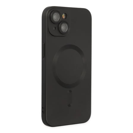 Apple iPhone 14 Plus Kılıf Moshi Lens Magneticsafe Silikon - Siyah
