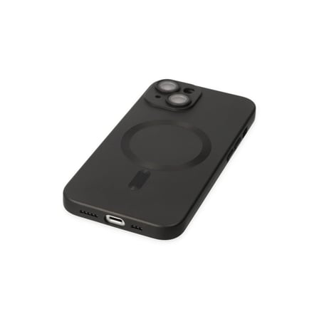 Apple iPhone 14 Plus Kılıf Moshi Lens Magneticsafe Silikon - Siyah