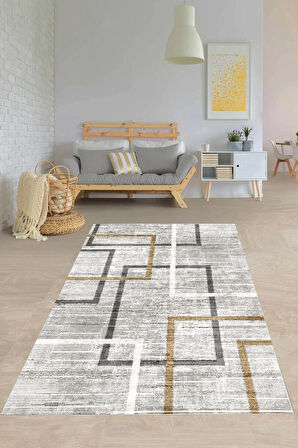 Multi Pvc Deri Kaymaz Taban Modern Salon Saçaksız Halı 472-00