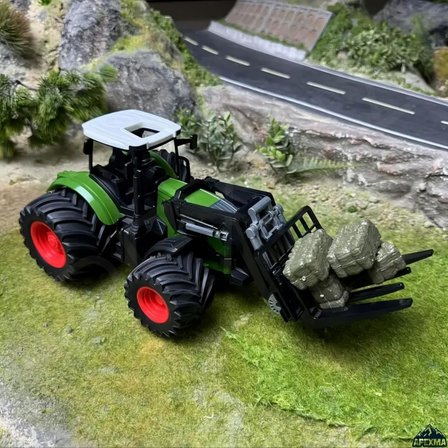 Oyuncak 2.4GHz Uzaktan Kumandalı 1:24 Ölçek Şarjlı Rc Traktör Forklift Aparatlı - Oyuncak Kepçe Traktör (Forklift Aparatlı)