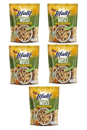 Eti Lifalif Kuru Meyveli & Fındıklı Müsli 350 g x 5 Adet