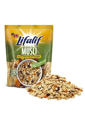 Eti Lifalif Kuru Meyveli & Fındıklı Müsli 350 g x 5 Adet