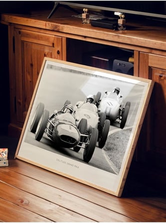 Grand Prix Vintage Çerçeveli Tablo, Ahşap Çerçeve Ve Poster, Duvar Tablosu Comfort Serisi No:108389;70 X 100 Ahşap Çerçeveli