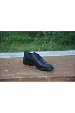 BerenniM675 Erkek Kışlık Kundura Hakiki Deri  Kauççuk Taban Bağlı