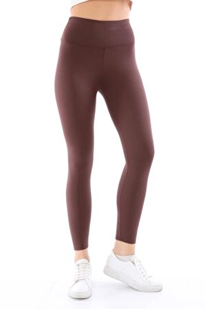 Antrasit Renk Fitilli Yüksel Bel Tayt