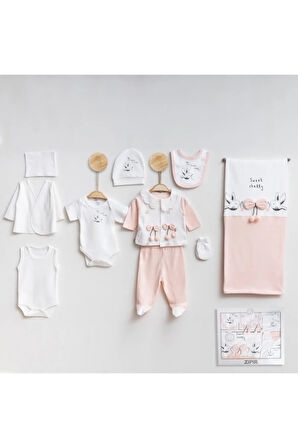 Zıpır Bebe Kirazlı 10'lu Bebek Hastane Çıkış Seti 564r