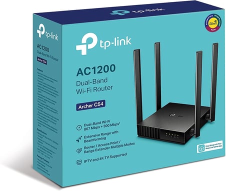 TP-Link Archer C54, AC1200 Dual-Band Wi-Fi Router, MU-MIMO, Beamforming, All-in-one(Router, Access Point, Range Extender) Modları