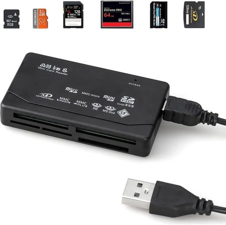 HT-09A Usb 2.0 Reader &amp; Writer – Sd-Microsd–Cf - Duo Kart Okuyucu