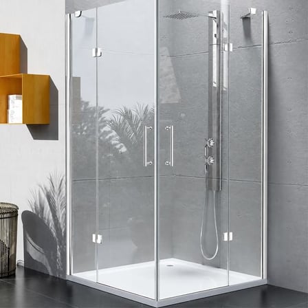 Duşakabin Cam Kabin Metal Kulp 16 cm Krom Parlak Cam Kapı Tutamağı (Parlak)