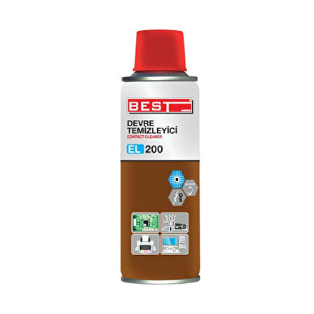 Best El 100 Elektronik Devre Temizleyici Yağsız 200 Ml