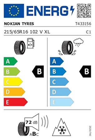 Nokian Tyres 215/65 R16 102V XL Seasonproof 1 Dört Mevsim Lastiği ( Üretim Yılı: 2023/12.Ay )