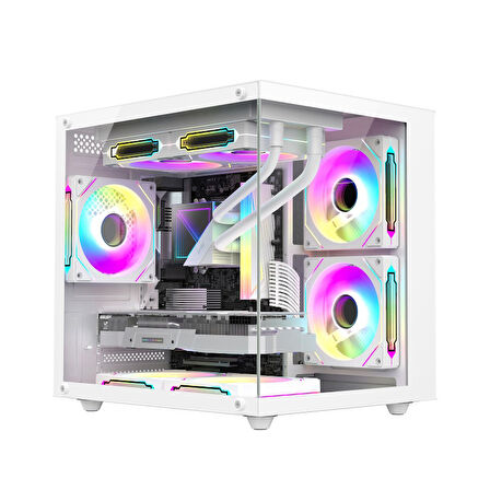 Xaser Cube X230 Ryzen 7 7800X3D 32GB DDR5 Ram 1TB M.2 NVMe SSD 16GB RTX5060 Ti Sıvı Soğutmalı Masaüstü Oyuncu Bilgisayarı