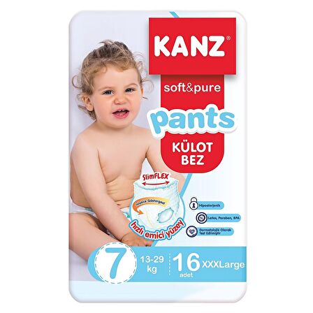 KANZ KÜLOT BEBEK BEZİ NO:7 XXLARGE 20-30 KĞ