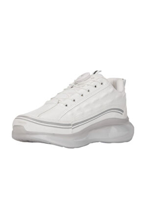 Günlük Erkek Sneaker Bağcıklı Kalın Tabanlı Oval Burunlu Süet Detaylı Spor Ayakkabı 2250
