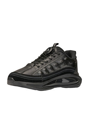 Günlük Erkek Sneaker Bağcıklı Kalın Tabanlı Oval Burunlu Süet Detaylı Spor Ayakkabı 2250