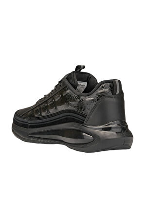 Günlük Erkek Sneaker Bağcıklı Kalın Tabanlı Oval Burunlu Süet Detaylı Spor Ayakkabı 2250