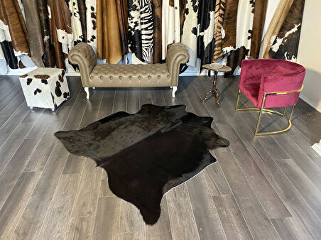 HAKİKİ DERİ DANA POSTU SİYAH 170 x 180 - 0101000018