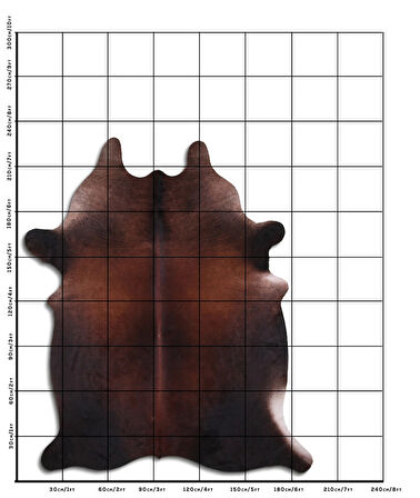 Hakiki Deri Dana Postu Karışık Kahve 190 x 210 cm - 35514